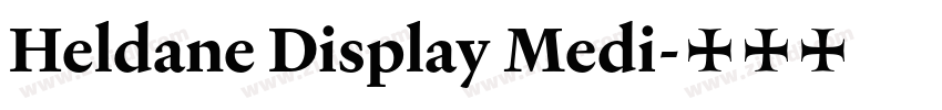 Heldane Display Medi字体转换